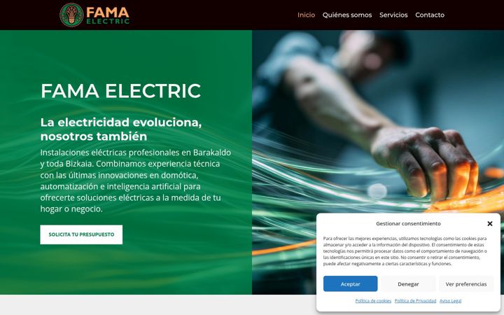 Screenshot of famaelectric.es