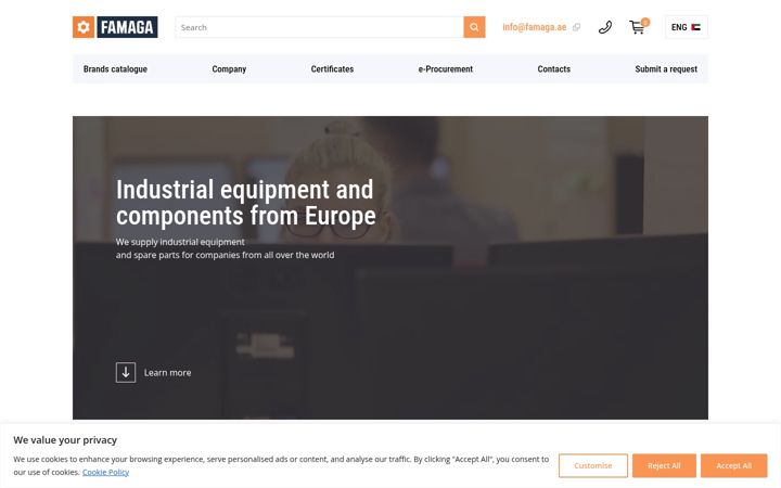 Screenshot of famaga.ae