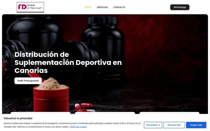 Screenshot of famaradistribuciones.com