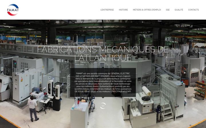 Screenshot of famat.fr