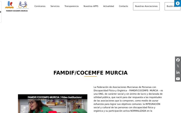 Screenshot of famdif.org