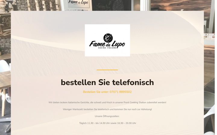 Screenshot of fame-da-lupo.de