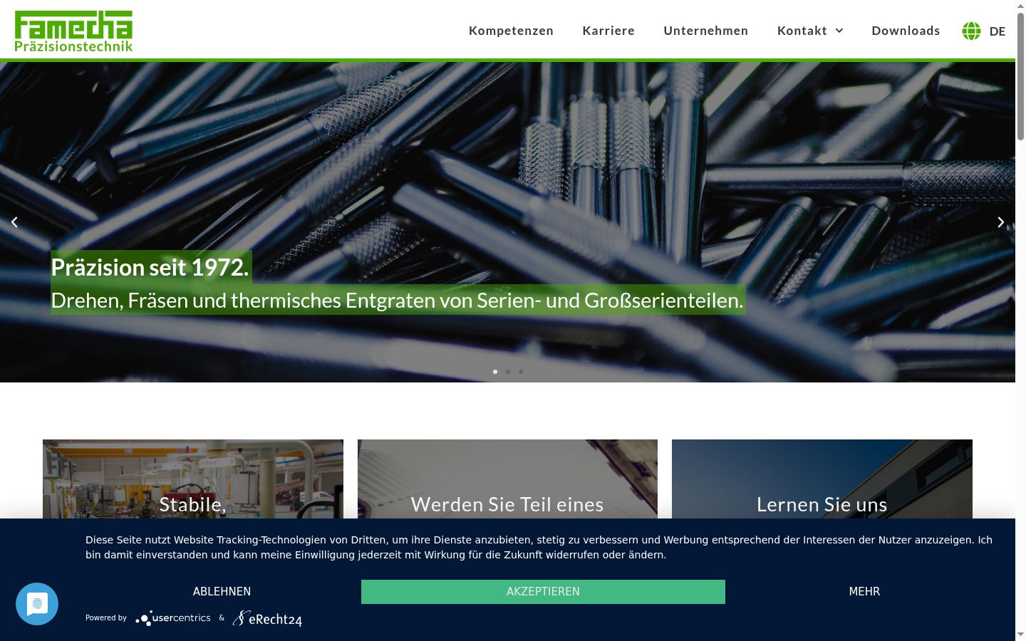 Screenshot tal-banner tal-kunsens muri qabel kwalunkwe interazzjoni