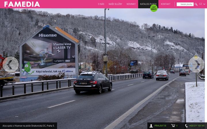 Screenshot of famedia.cz