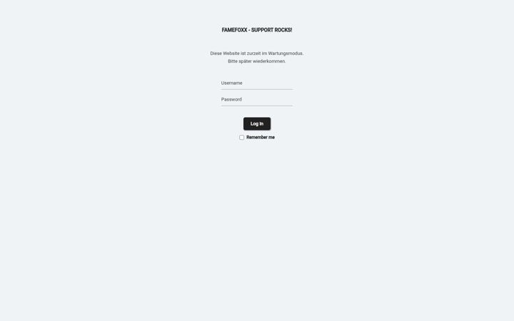 Screenshot of famefoxx.com