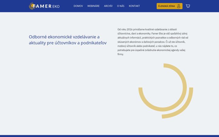 Screenshot of famer.sk
