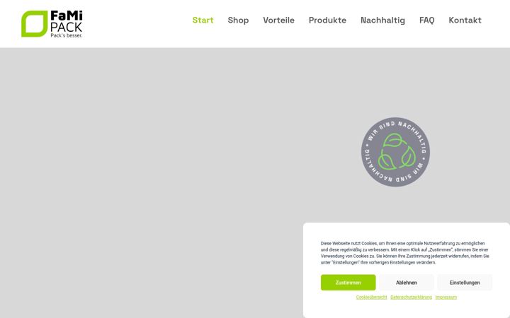 Screenshot of fami-pack.com