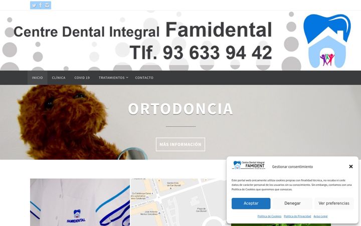 Screenshot of famidental.es