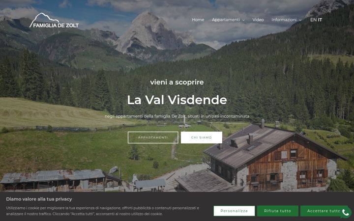 Screenshot of famigliadezolt.altervista.org