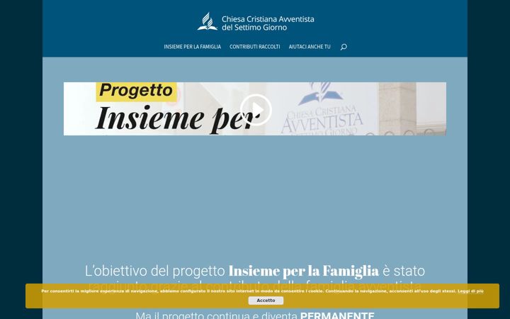 Screenshot of famigliavventista.it