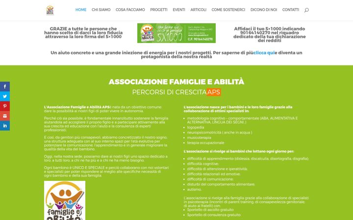 Screenshot von famiglieabilita.it