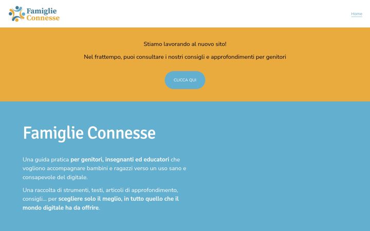 Screenshot of famiglieconnesse.org