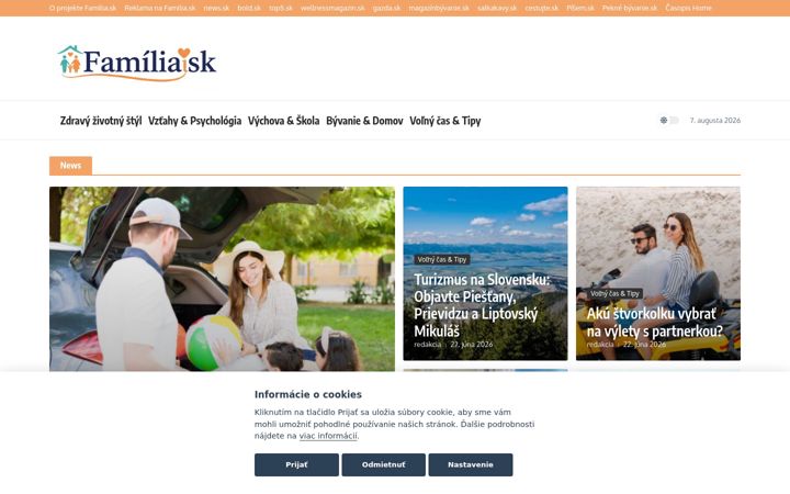 Screenshot of familia.sk