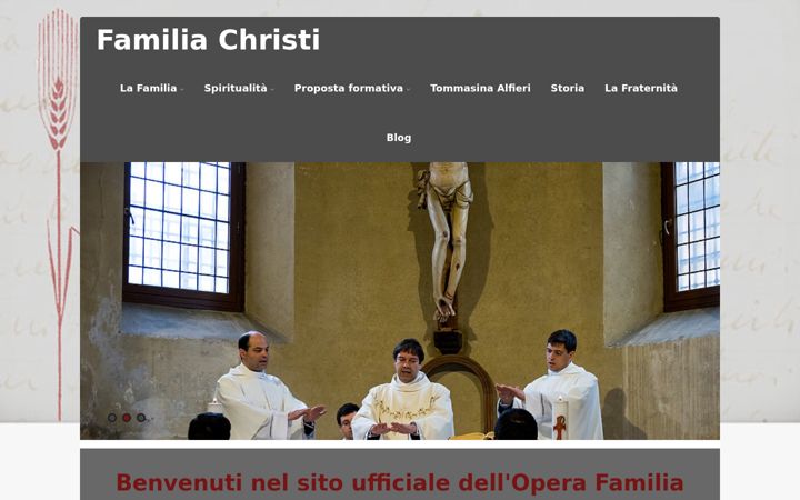 Screenshot of familiachristi.org