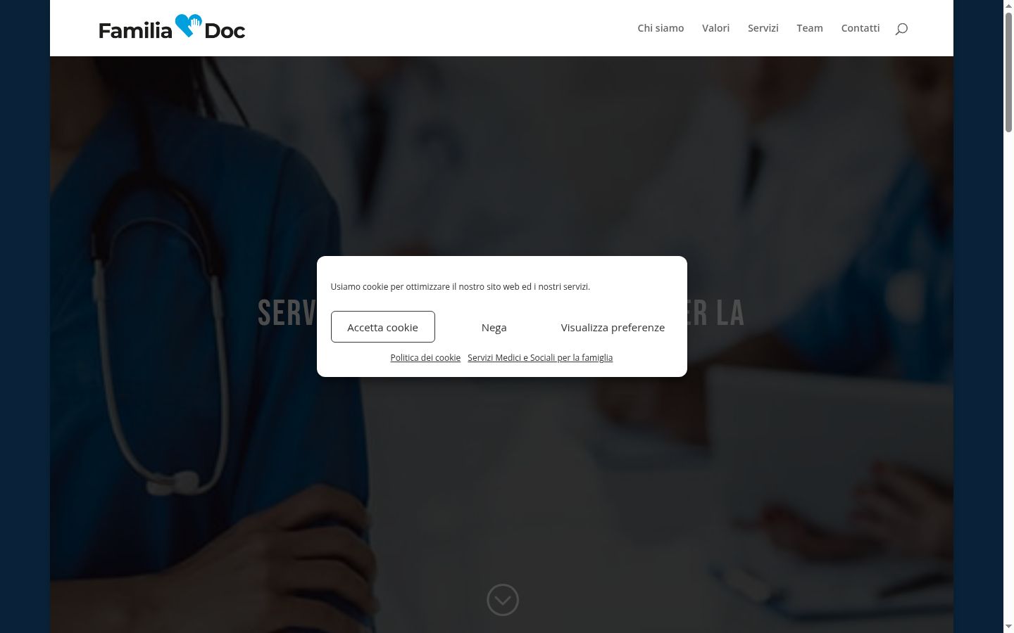 Posnetek zaslona pasice za privolitev, prikazane pred kakršno koli interakcijo