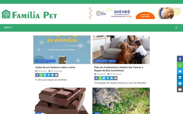 Skjermbilde av familiapet.com.br