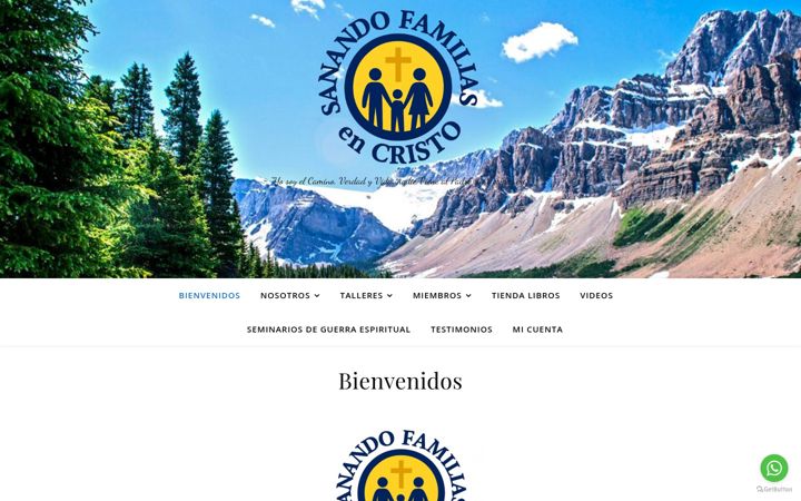 Screenshot of familiasencristo.org