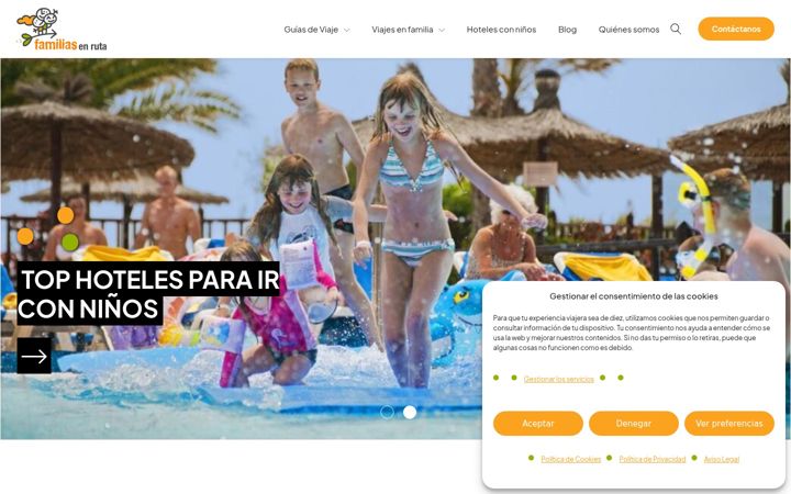 Screenshot of familiasenruta.com