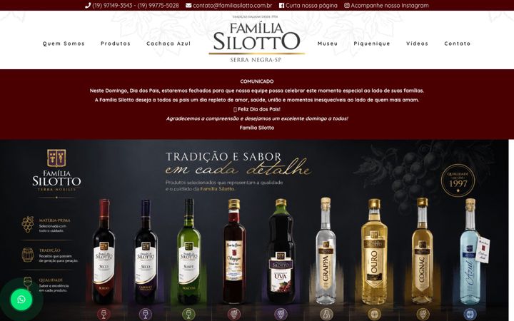 Screenshot of familiasilotto.com.br