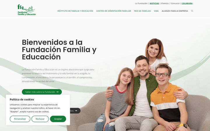 Screenshot of familiayeducacion.es