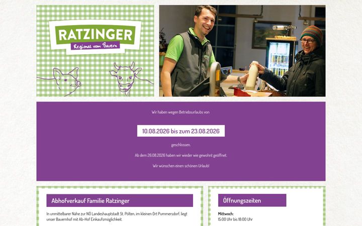 Screenshot of familie-ratzinger.at