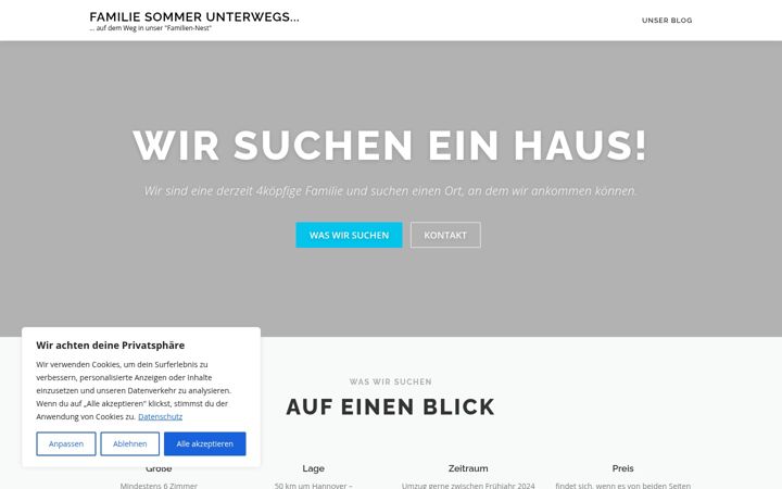 Screenshot of familie-sommer-unterwegs.de