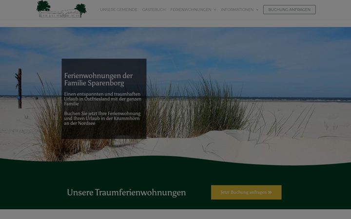 Screenshot of familie-sparenborg.de