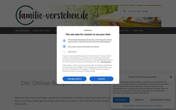 Screenshot of familie-verstehen.de