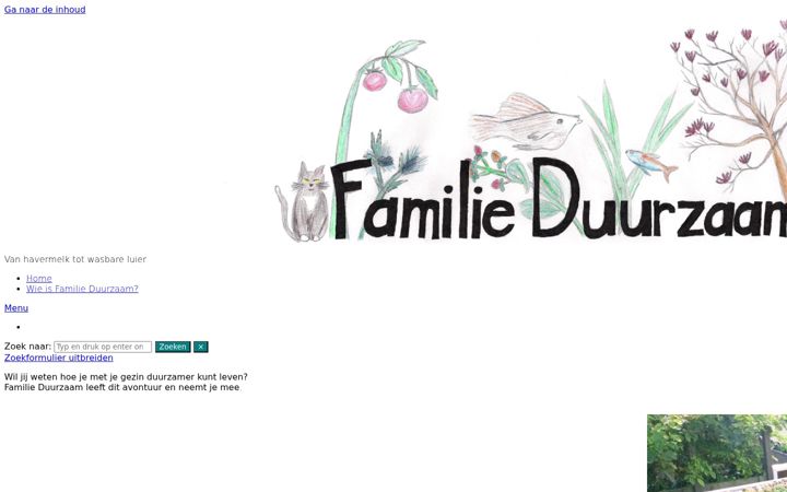 Screenshot of familieduurzaam.nl