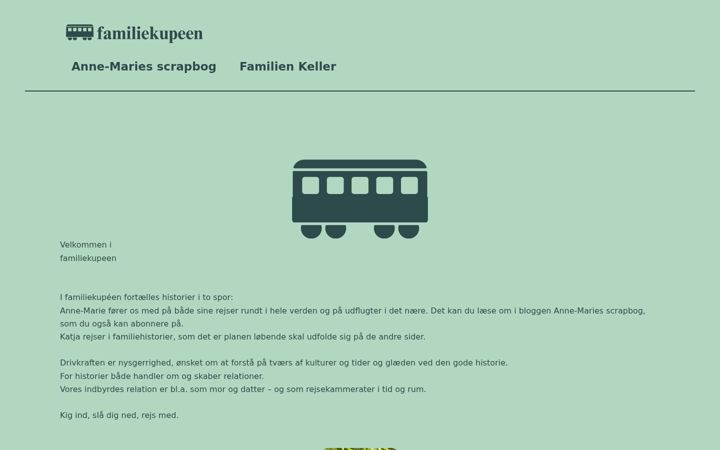 Screenshot of familiekupeen.dk