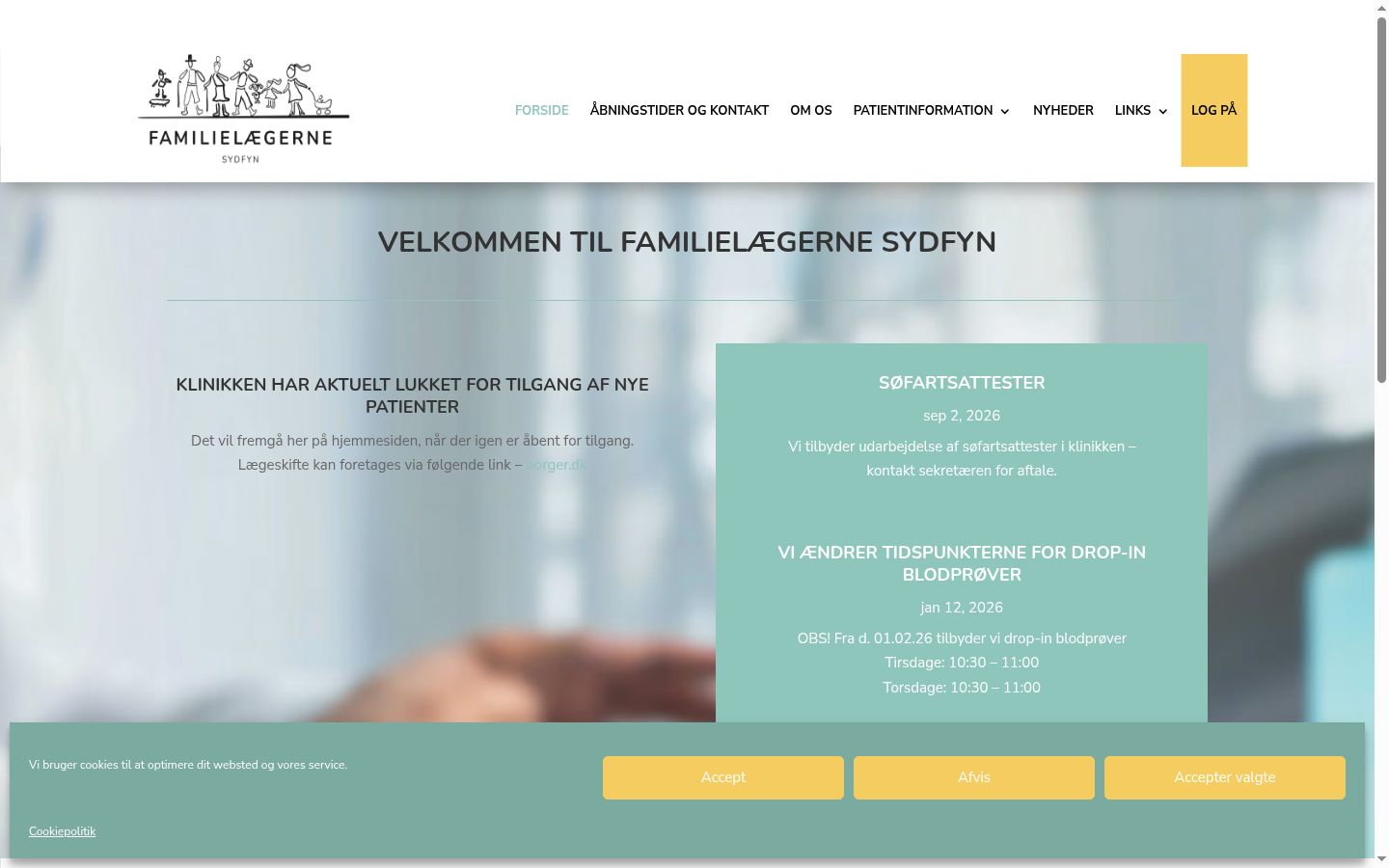 Ekrānuzņēmums ar piekrišanas baneri, kas tika rādīts pirms jebkādas mijiedarbības