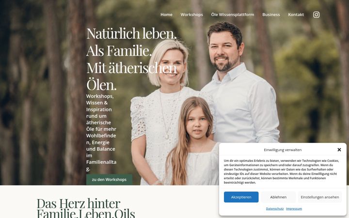 Captura de ecrã de familielebenoils.de