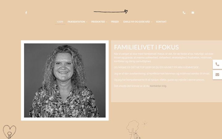 Screenshot of familielivetifokus.dk