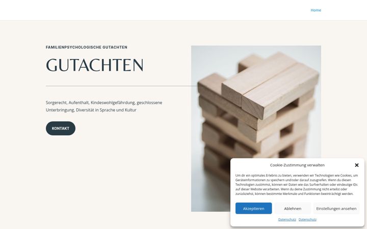 Screenshot of familien-gutachten-nuernberg-region.de
