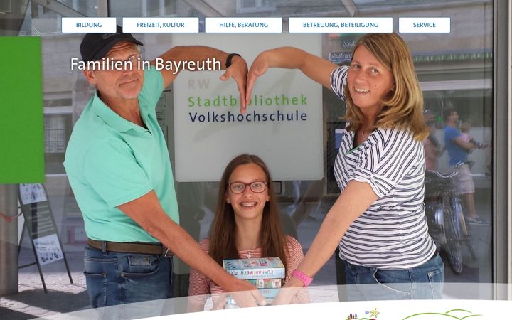 Captura de ecrã de familien-in-bayreuth.de