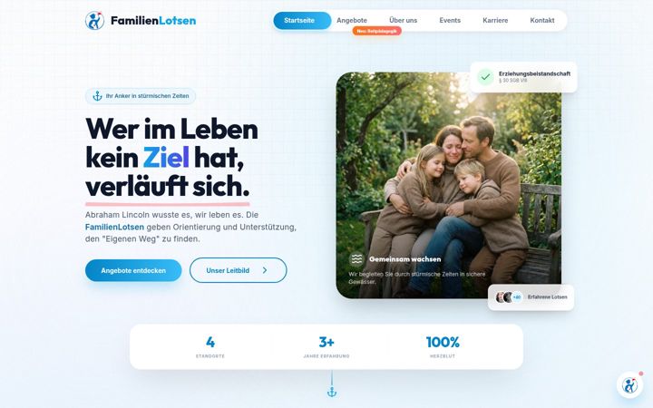Screenshot of familien-lotsen.de