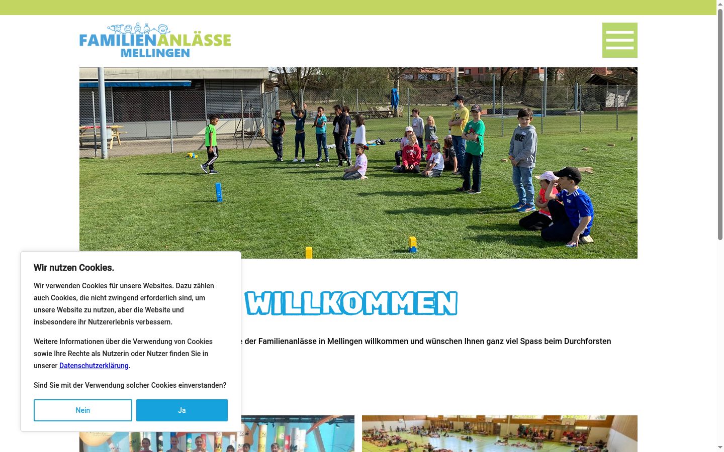 Screenshot van de toestemmingsbanner zoals getoond vóór enige interactie