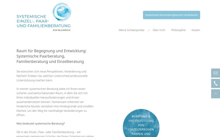 Screenshot of familienberatung-blumrich.de