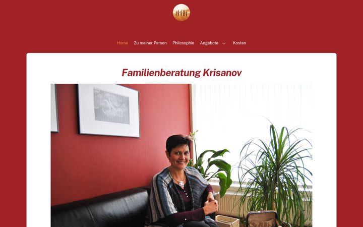 Screenshot of familienberatung-krisanov.de