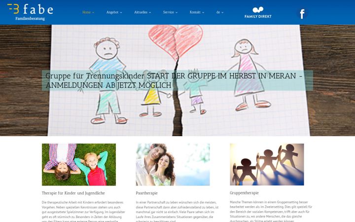 Screenshot of familienberatung.it