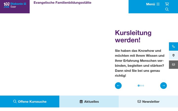 Captura de ecrã de familienbildung-saar.de