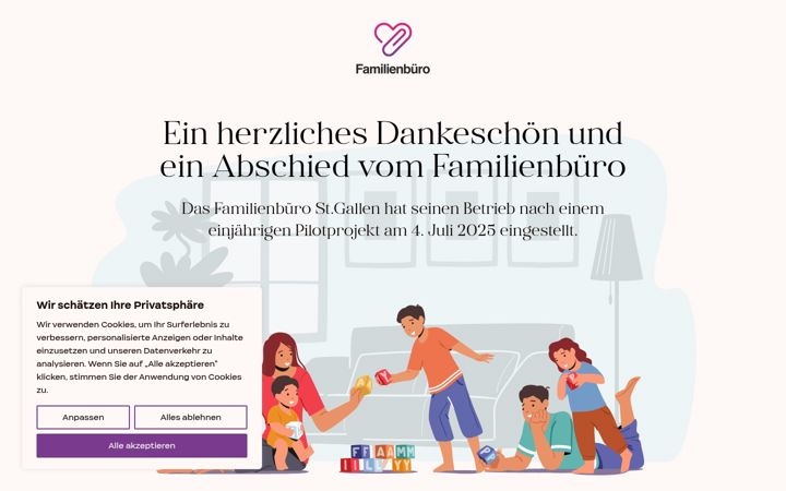 Screenshot of familienbuero-sg.ch