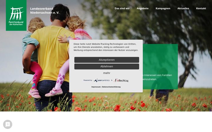 Screenshot of familienbund-niedersachsen.de