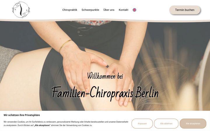 Screenshot of familienchiropraxis.de
