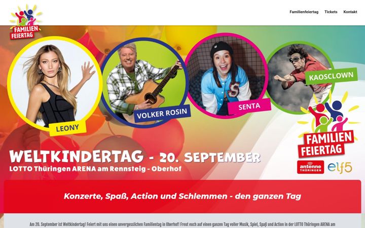Screenshot of familienfeiertag.de