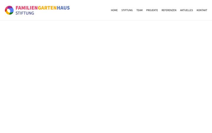 Screenshot of familiengartenhausstiftung.de