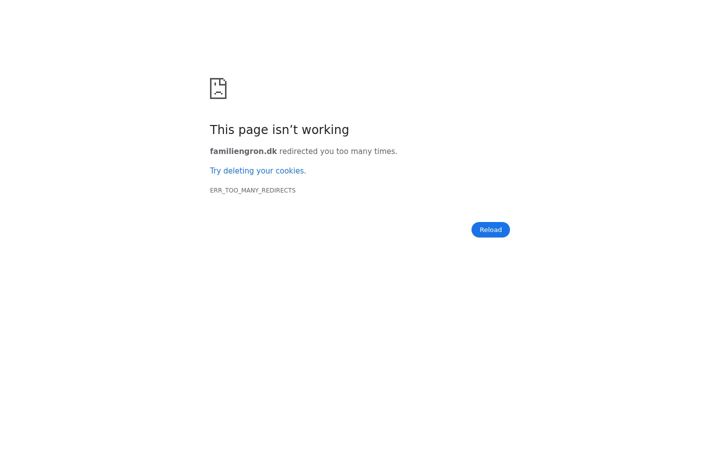 Screenshot of familiengron.dk