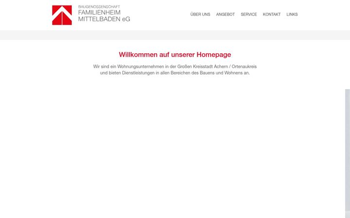 Screenshot of familienheim-achern.de