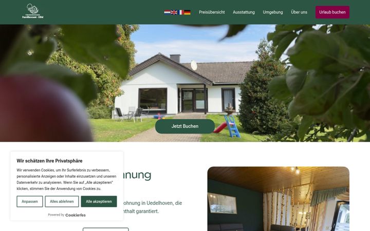 Ekrano kopija familiennest-eifel.de