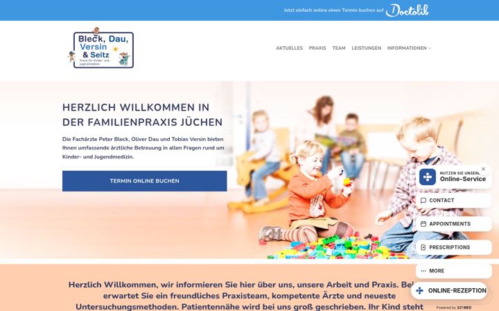 Ekrano kopija familienpraxis-juechen.de